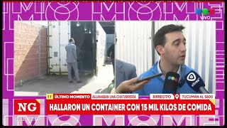 Hallaron container con 15000 kgs de comida I Telefe Rosario