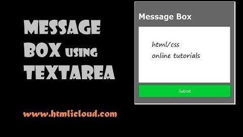 JOBKEY | Message-box using text-area
