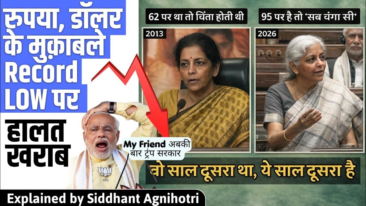 Why Rupee is at record low versus Dollar? will it go to 100?