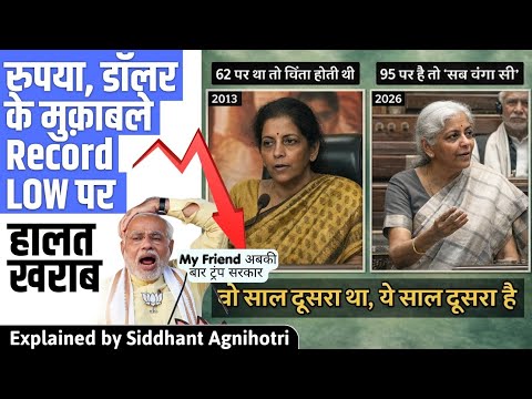 Why Rupee is at record low versus Dollar? will it go to 100?