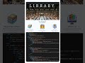 Library Managment Landing Page Design #shortsfeed #programming