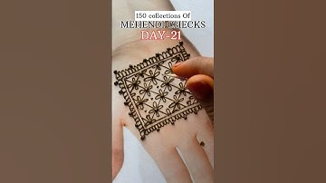 Mehendi Checks Design DAY -21 #trends #shortsfeed #shorts #viralshorts #mehendidesign #mehndidesign