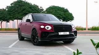 Rent Bentley Bentayga Speed Red & Black in Dubai - Octane Rent