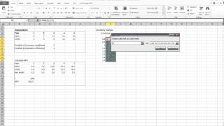Excel Sensitivity Analysis (Part 1/3 - Data Table function)