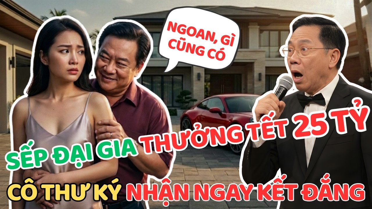 Cô Thư Ký Được Sếp Thưởng Tết 25 Tỷ Khinh Rẻ Chồng Giáo Viên Nhận Cái Kết Đắng | Bác Lâm Khuyên Thật