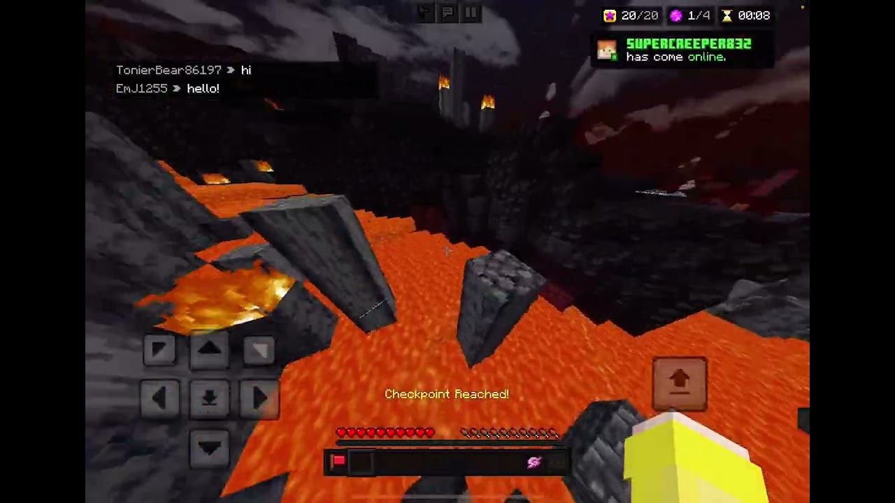 [mobile] minecraft the hive Parkour Worlds Volcano Wyrm Winding 22.600