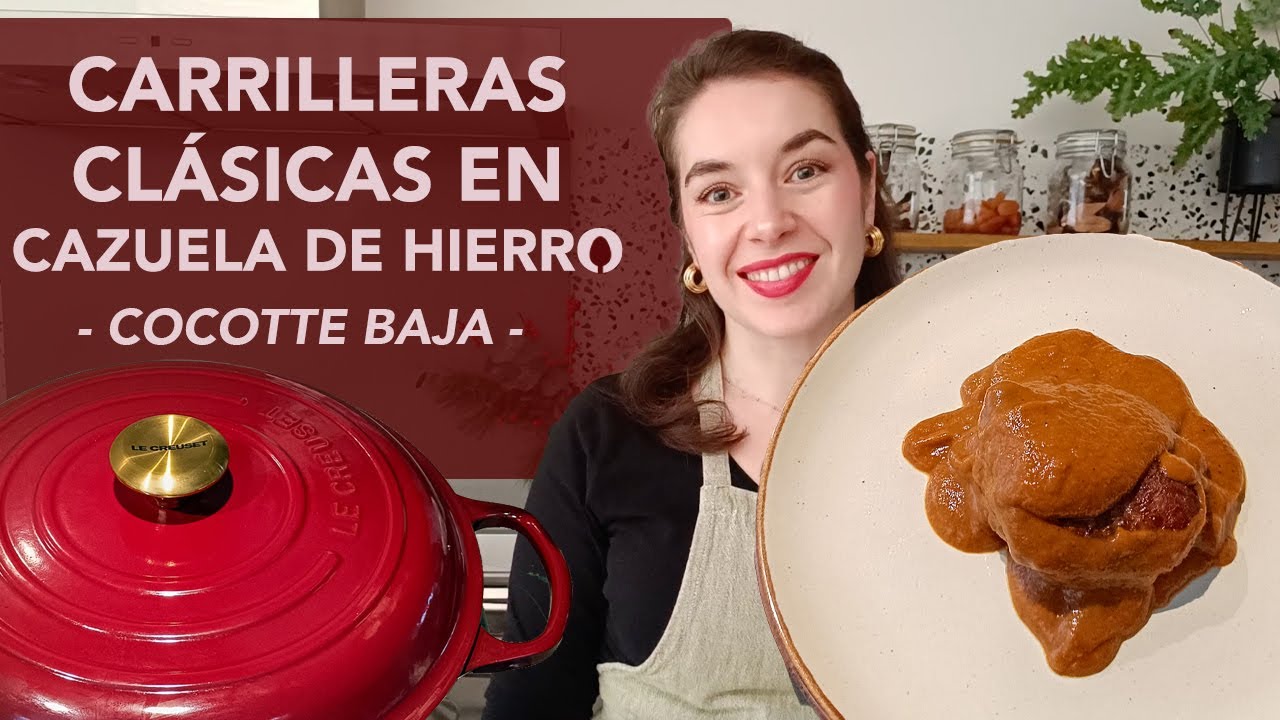 Carrilleras clásicas en cazuela de hierro (cocotte baja) | rootsandcook
