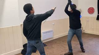 Throwaway lightsaber choreo (#26)
