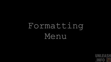Formatting Menu in Scrivener