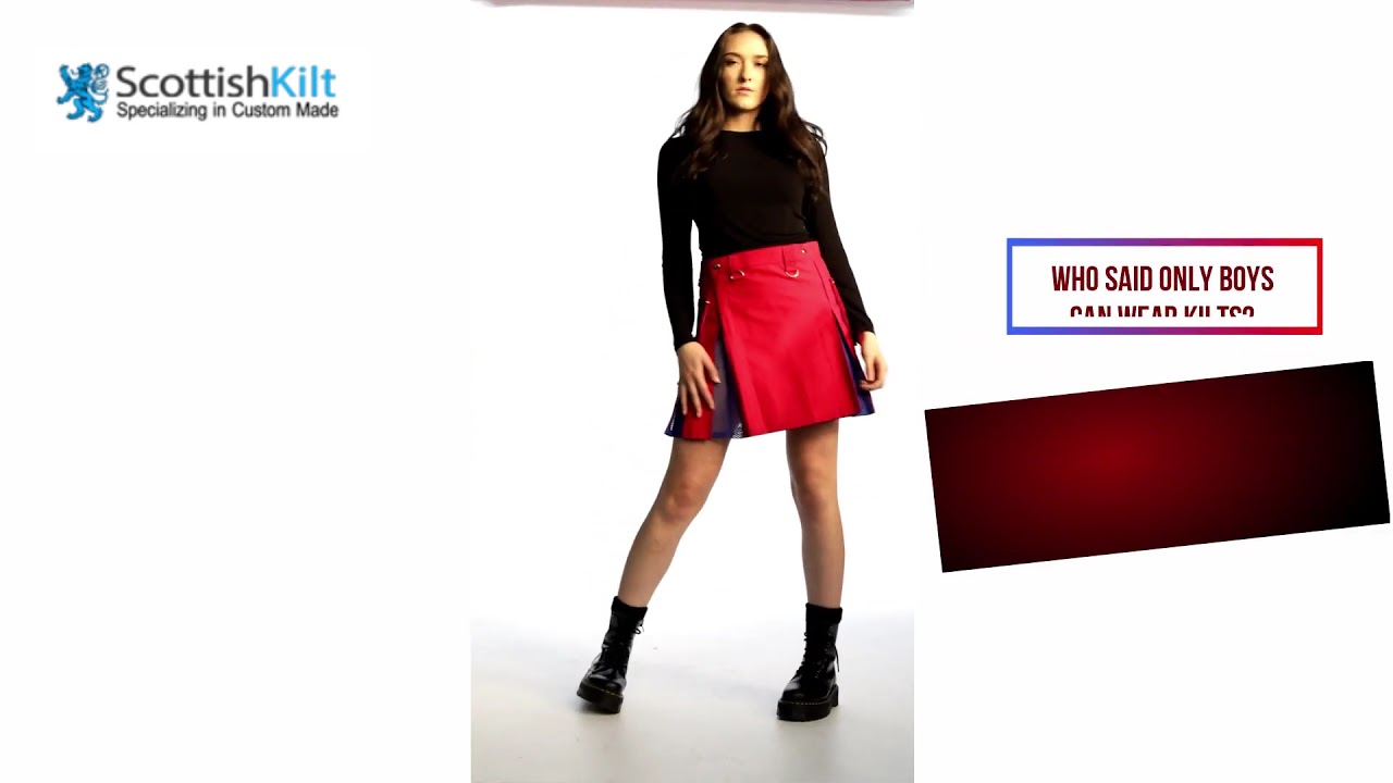 Stylish Hybrid Kilt With Net Pleats | Hybrid Kilts | Scottish Kilt