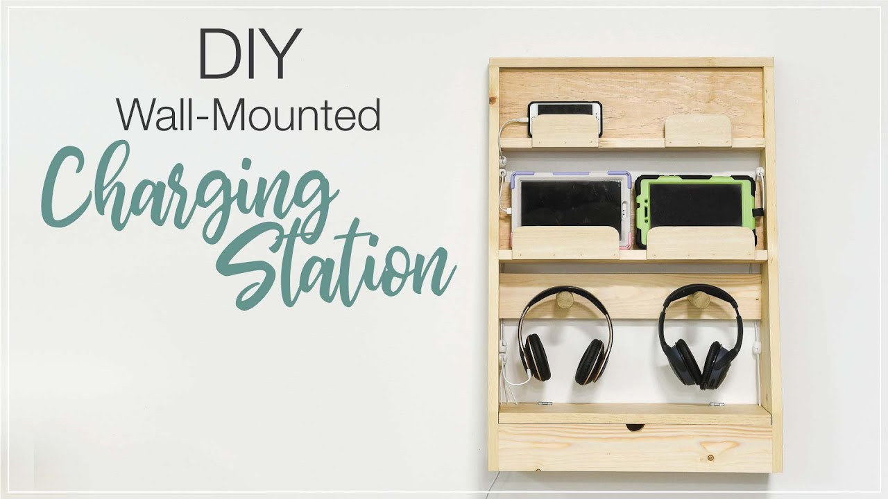 DIY Wall Mounted Charging Station YouTube