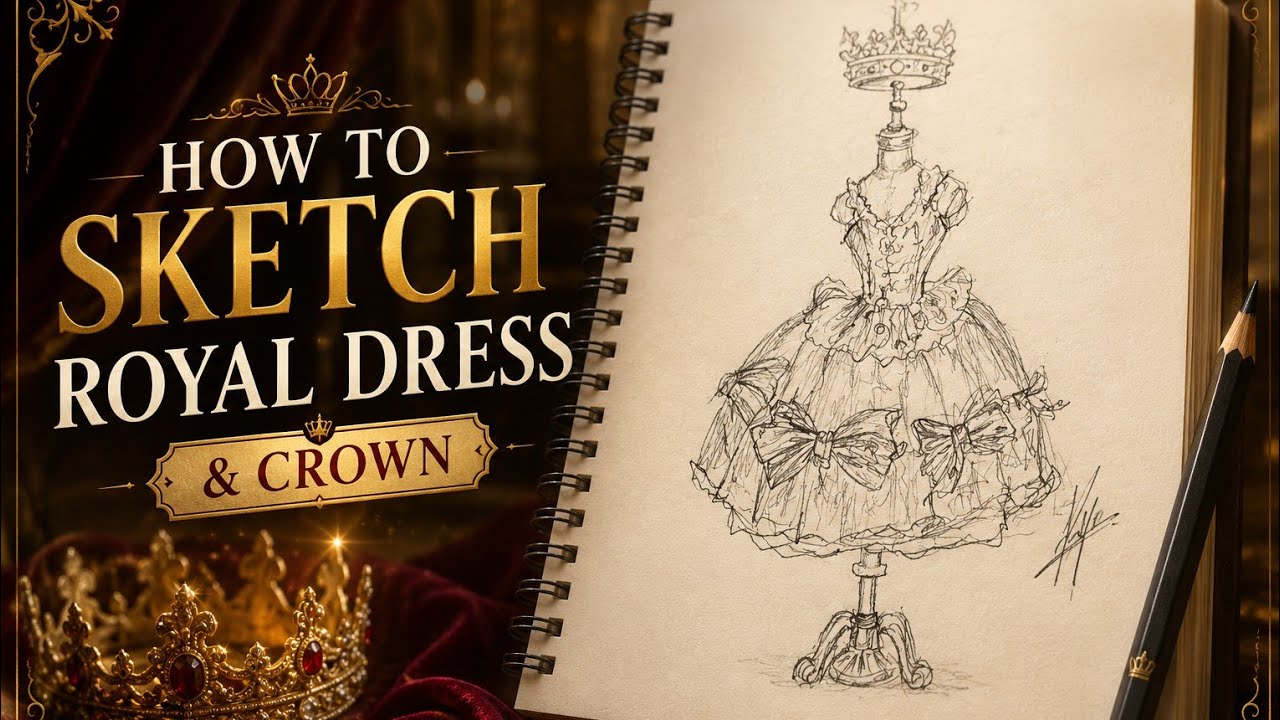royal princess dress drawing 50 Princess Dress Coloring Book, Printable Royal Fashion Dress Coloring Pages, Grayscale Magical Floral Dress Coloring Book for Adults Kids