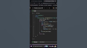 Q1. Find the Sequence of Strings Appeared on the Screen | Leetcode Weekly-420 | Editorial #contest