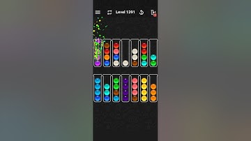 ball sort color water level 1391 solution