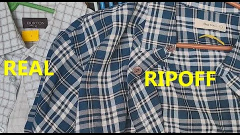 Burton shirt real vs ripoff review. How to spot original Burton