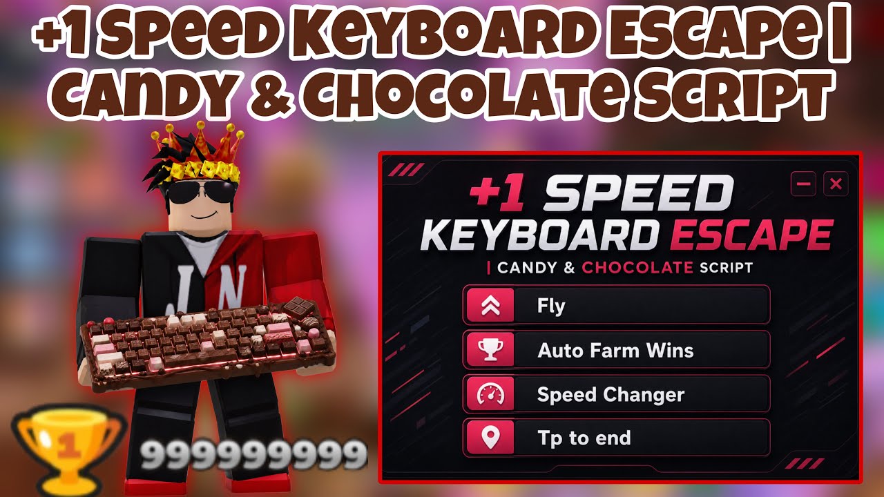 +1 Speed Keyboard Escape | Candy & Chocolate Script - NO KEY | Fly ...
