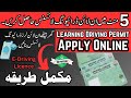 How to Apply Learners License Online | How to Make Driving License Online in Pakistan
