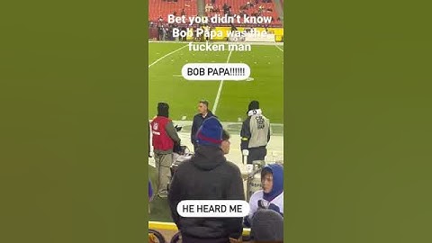 Bob Papa at FedEx field before a New York giants win