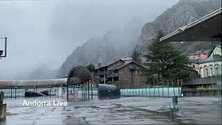 🇦🇩 ANDORRA Walk in the RAIN with us through the center of ANDORRA LA VELLA, Plaça Del Poble screenshot 1