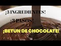 ¡BETÚN DE CHOCOLATE! en 3 PASOS con 3 INGREDIENTES.