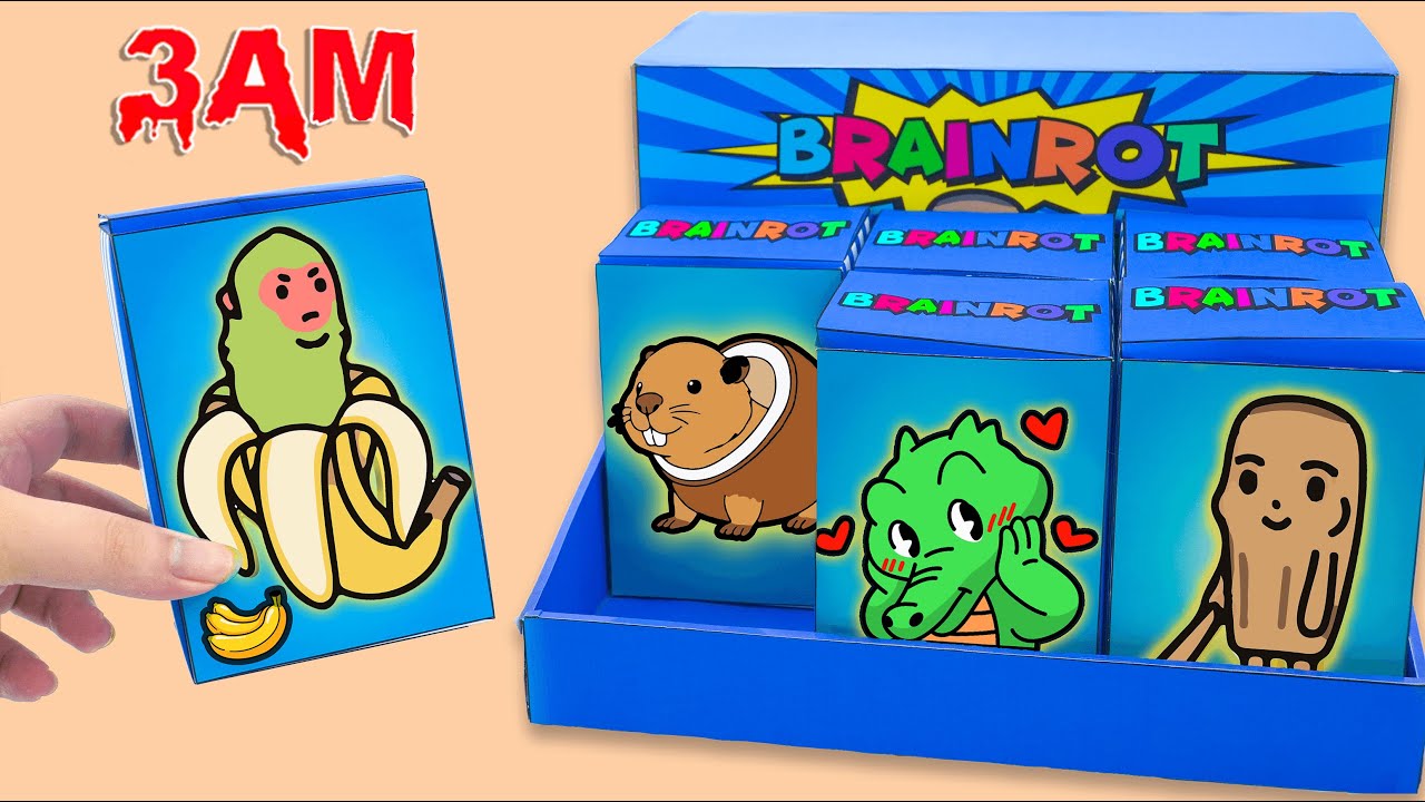 Paper DIY💖UNBOXING All ITALIAN BRAINROT MYSTERY BOX | Chimpanzini Bananini | ASMR