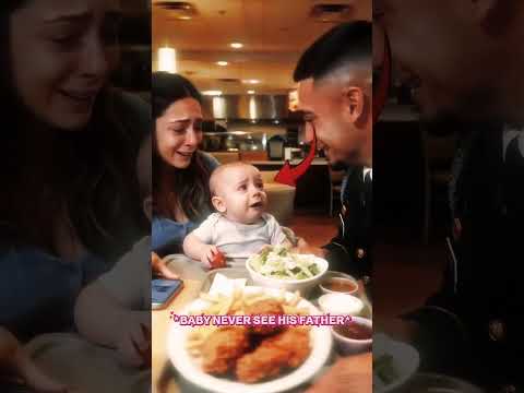 Military service end of his father❤️‍🩹#shorts #baby