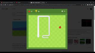 Google snake game 50 apples speedrun [1:48]