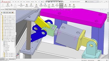 Solidworks Exercise - Toggle Press Animation - Video 4 of 9 - Create Sub Assy