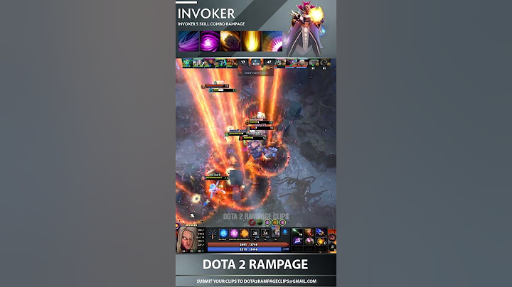 Invoker 5 Skill Combo Rampage  #dota2 #dota2shorts #shorts #theinternational2023 #dota