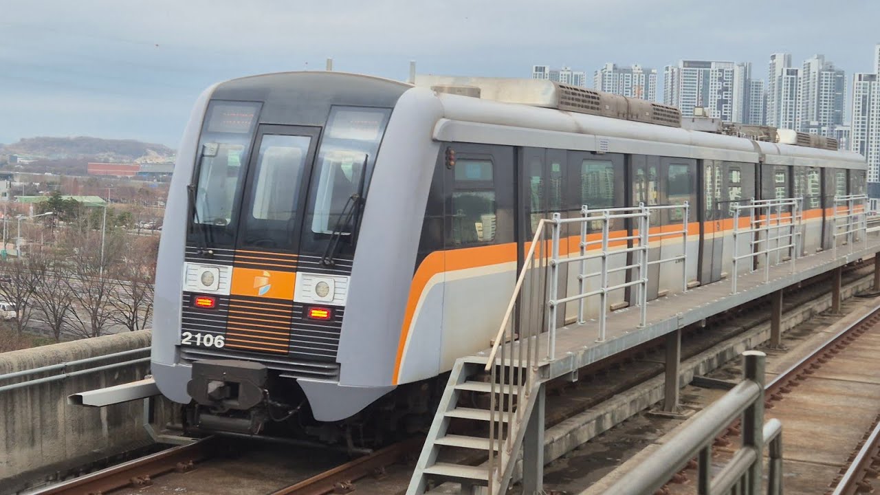 인천2호선 검단오류 ~ 운연 주행