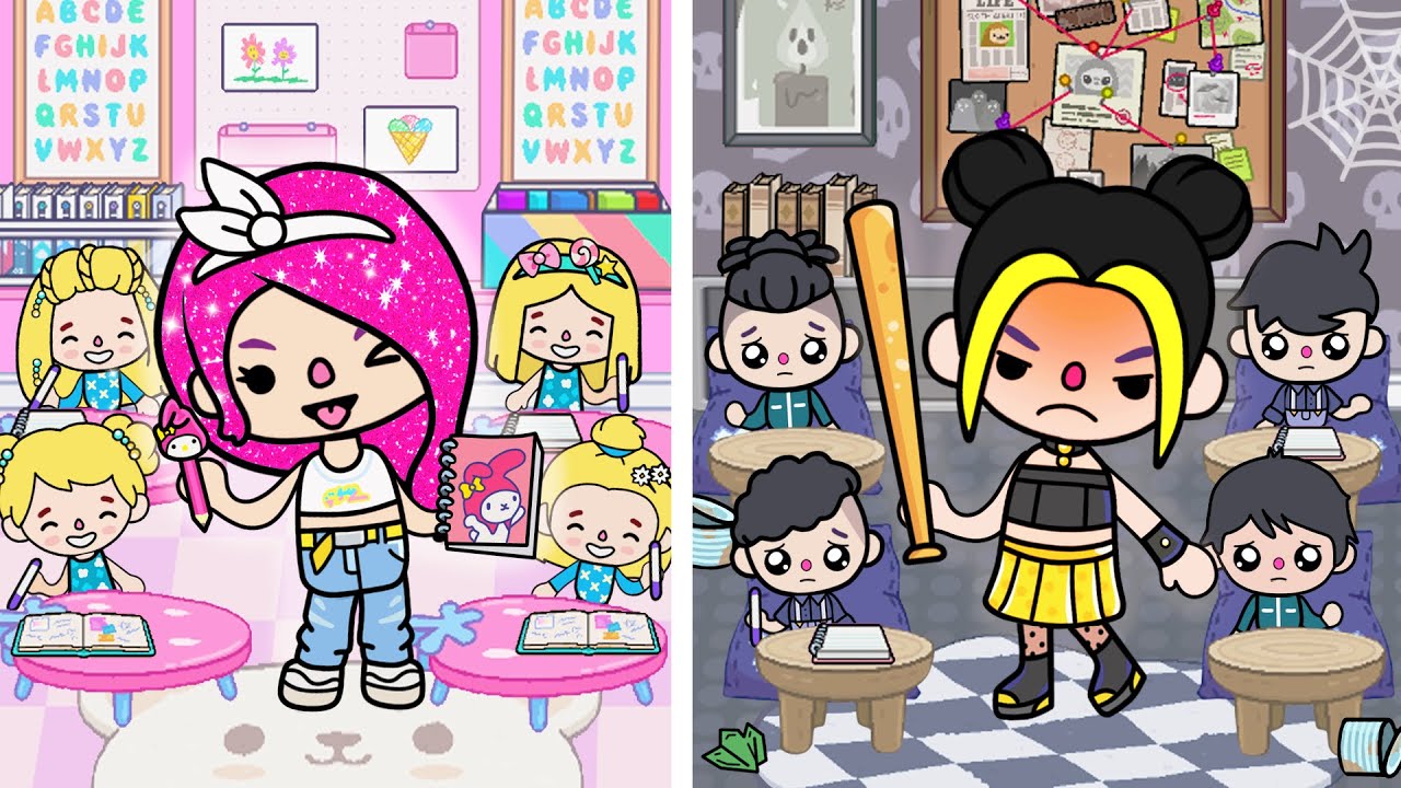 المدرسة الطيبة 😇 مقابل المدرسة السيئة 😈 في توكا بوكا | الطالب الغني مقابل الطالب الفقير