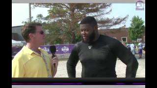 Celebrity Linval Joseph Interview on VikeFans.com  8-1-14 Profile