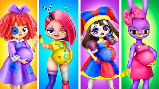 Digital Circus Pomni se Convierte en Mamá! 32 Manualidades para Muñecas LOL OMG