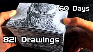 Flipbook- Venom VS Spider-Man- 821drawings