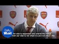 Arsene Wenger: 'Arsenal fans didn't give image of unity I wanted' - Daily Mail