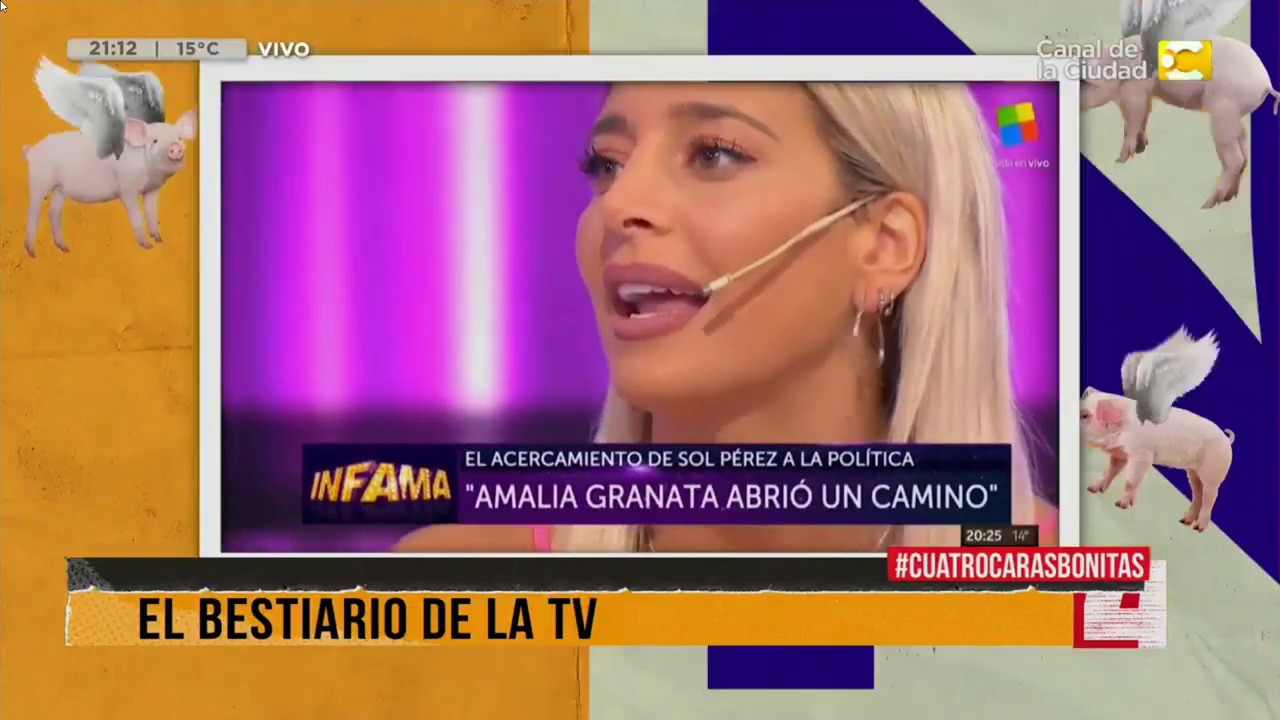 El acercamiento de Sol Pérez a la política: el Bestiario de la TV de Cuatro Caras Bonitas sol perez antes y ahora