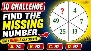 🧠 IQ Challenge: Find the Missing Number | Only 1% Can Solve It! 😱
