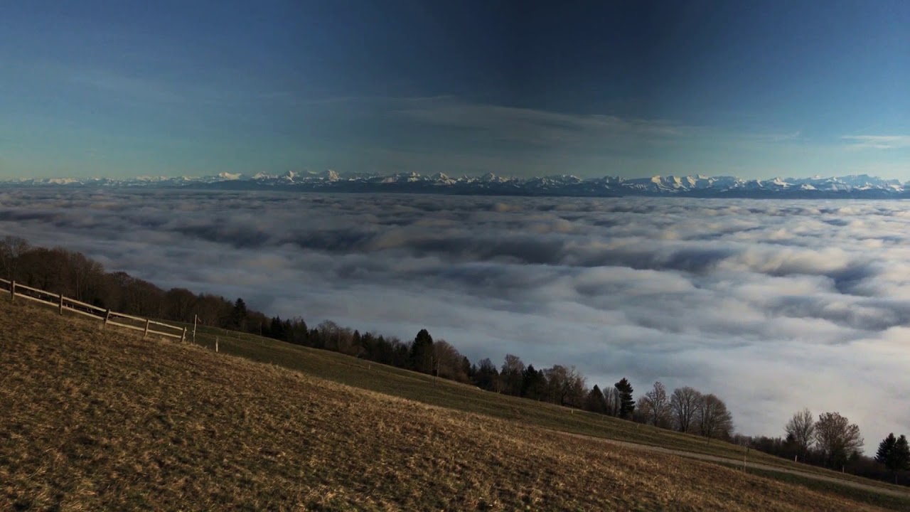 Brouillard à Mauborget en Time laps