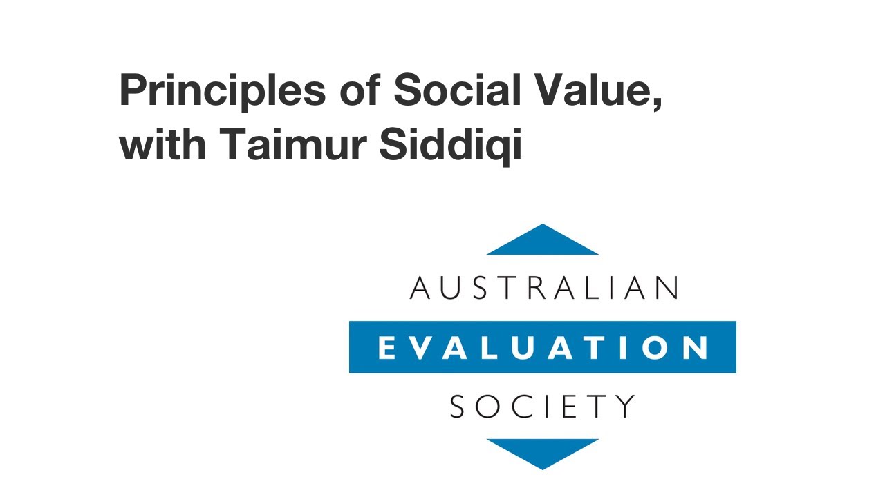 Principles of Social Value, with Taimur Siddiqi