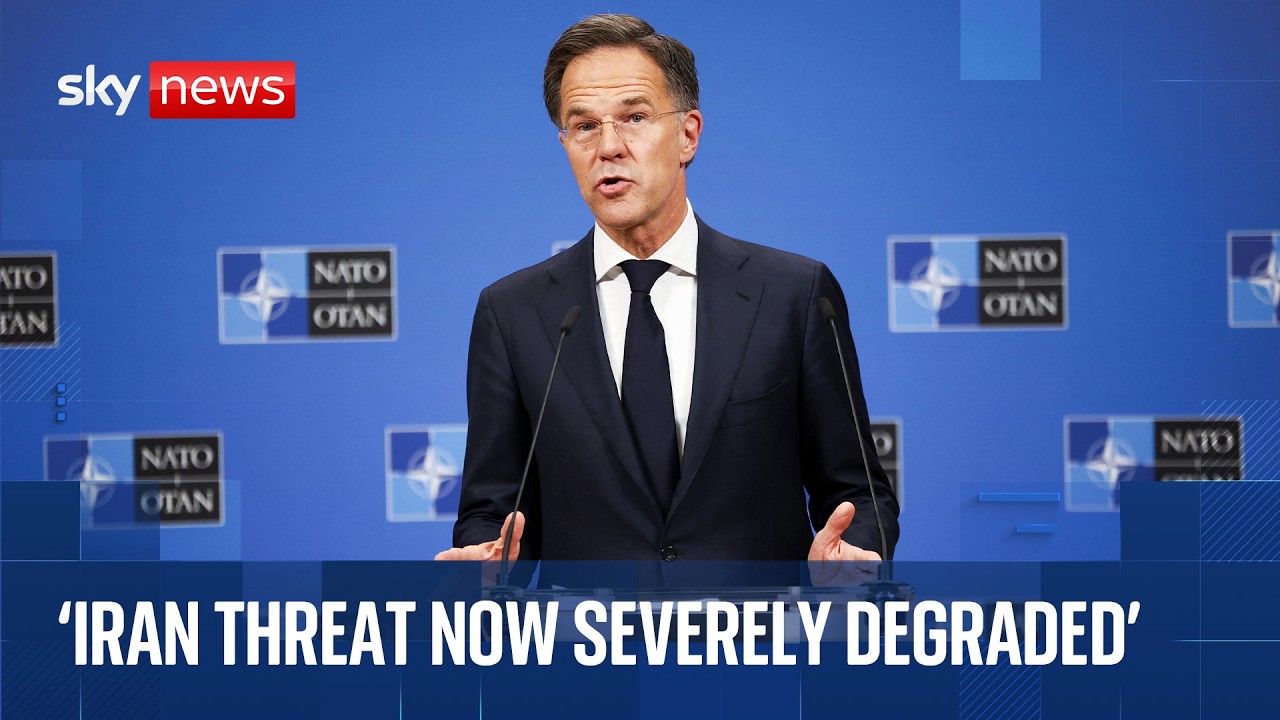 NATO chief Mark Rutte holds news conference following US-Iran peace deal