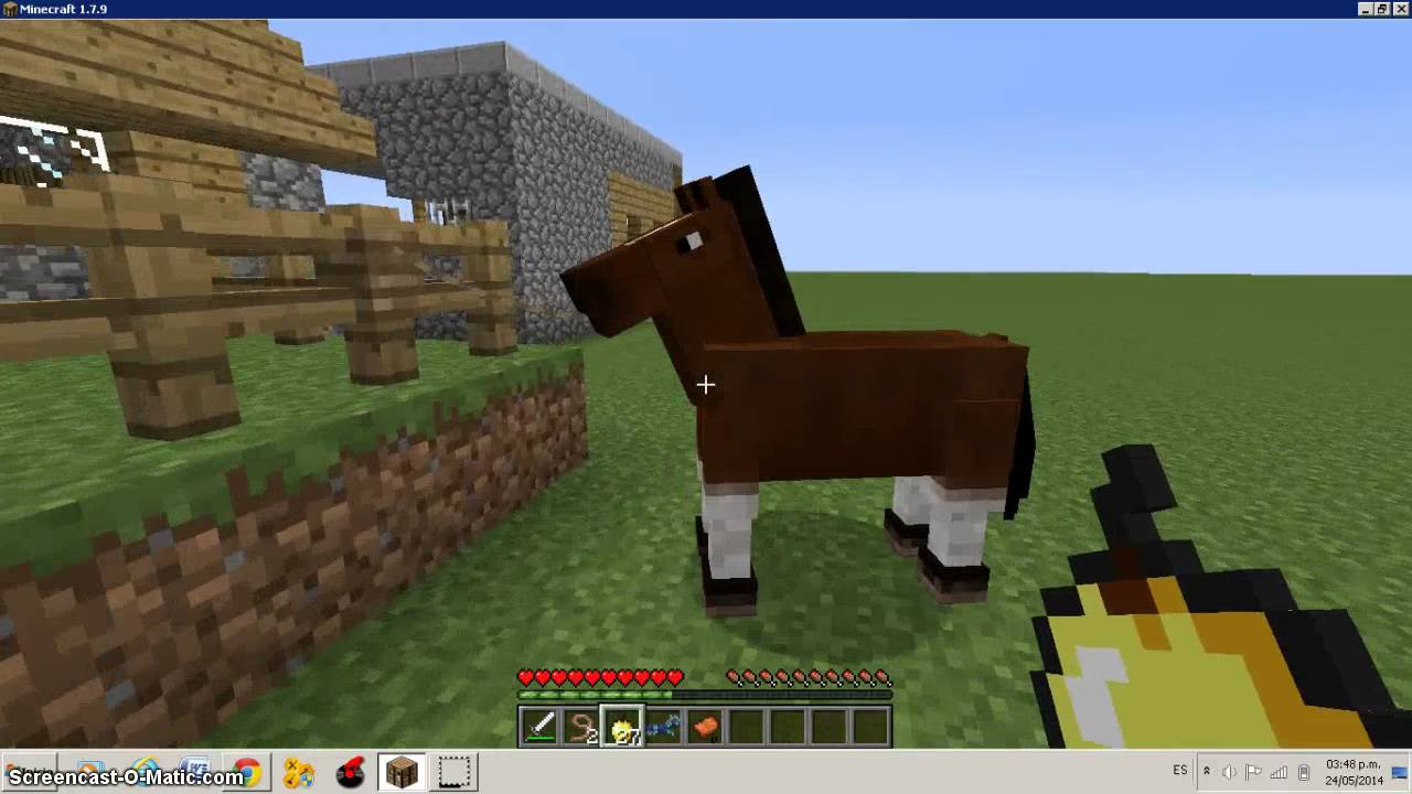 Como Domesticar Un Caballo En Minecraft
