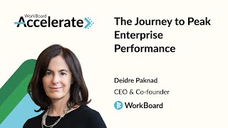 The Journey to Peak Enterprise Performance