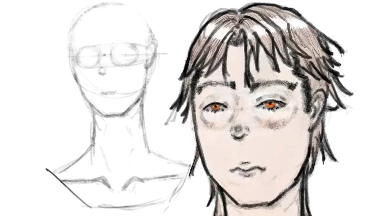 I Tried To Follow Chommang’s Face Drawing Practice. - YouTube