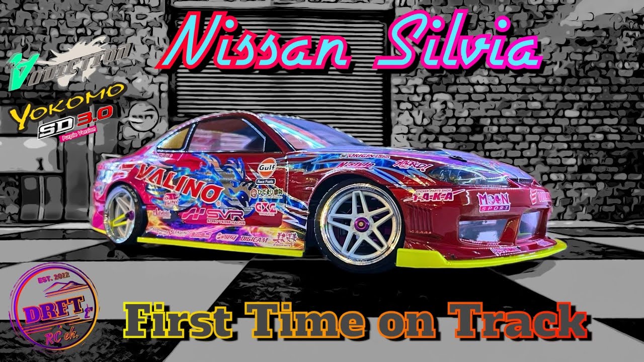Nissan Silvia ( S15 ) First time on Track , on the Yokomo SD3.0