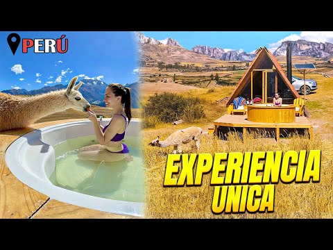 Surprise at a luxury glamping site in the middle of nowhere at over 3,000 meters above sea level ...