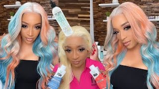 How To Stovetop Dye Synthetic Wigs w Rit DyeMore “Peacock Green