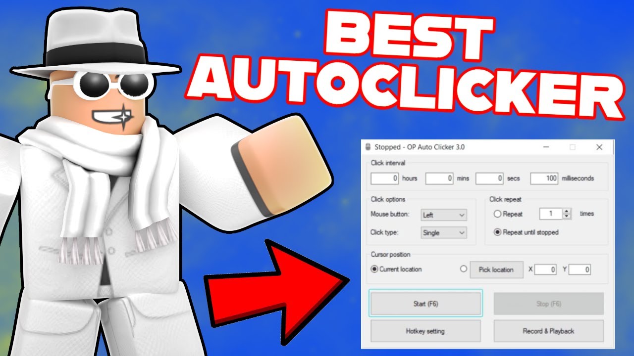 Using AUTO-CLICKER to CHEAT in Roblox Bedwars 