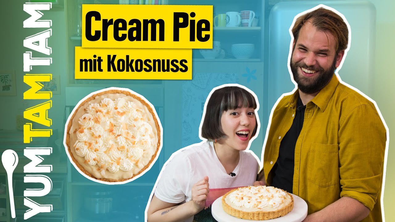 Cream Pie mit Kokosnuss I Amerikanisches Kuchen-Rezept zubereiten