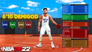 My 6'10 POINT FORWARD DEMIGOD BUILD is the NEW BEST ISO BUILD in NBA 2K22...