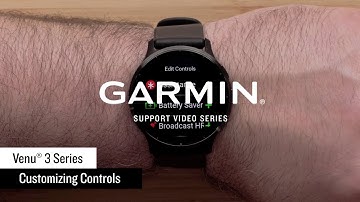 Garmin Support | Venu® 3 Series | Customizing the Controls Menu